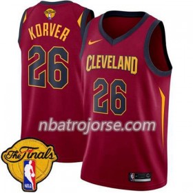 Män Cleveland Cavaliers Tröja Kyle Korver 26 2018 NBA Finals Nike Röd Swingman